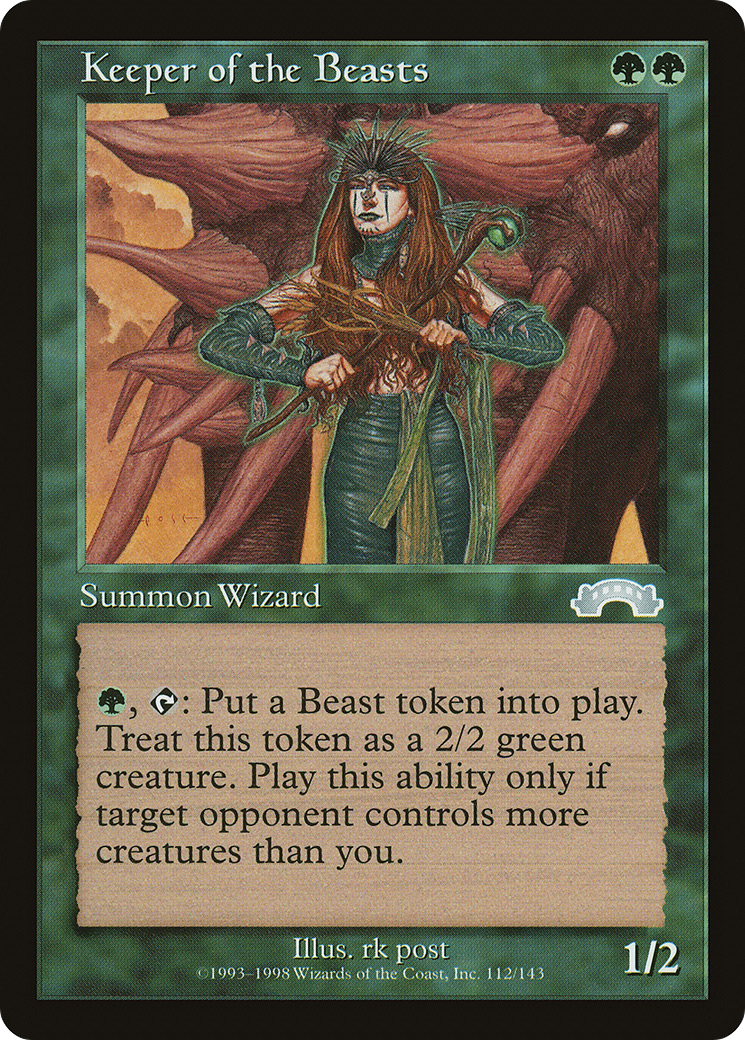 Keeper of the Beasts (EXO-112) [Exodus] MTG Single Wizards of the Coast