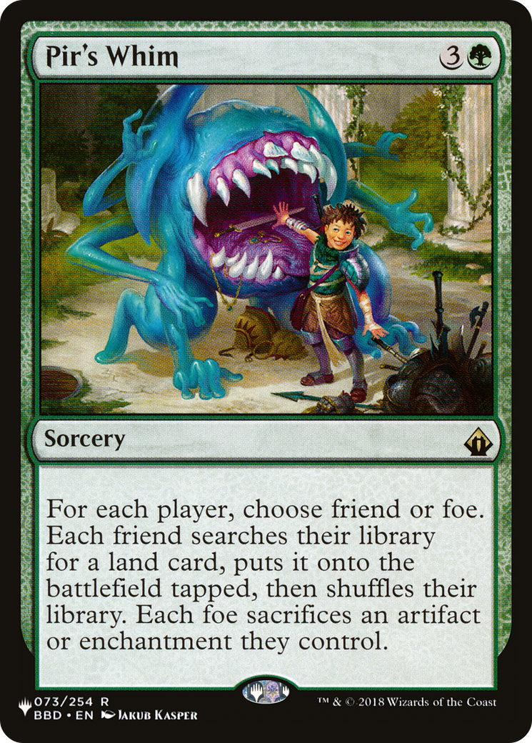 Pir's Whim (LIST-BBD-73) [Mystery Booster] The List MTG Single Wizards of the Coast