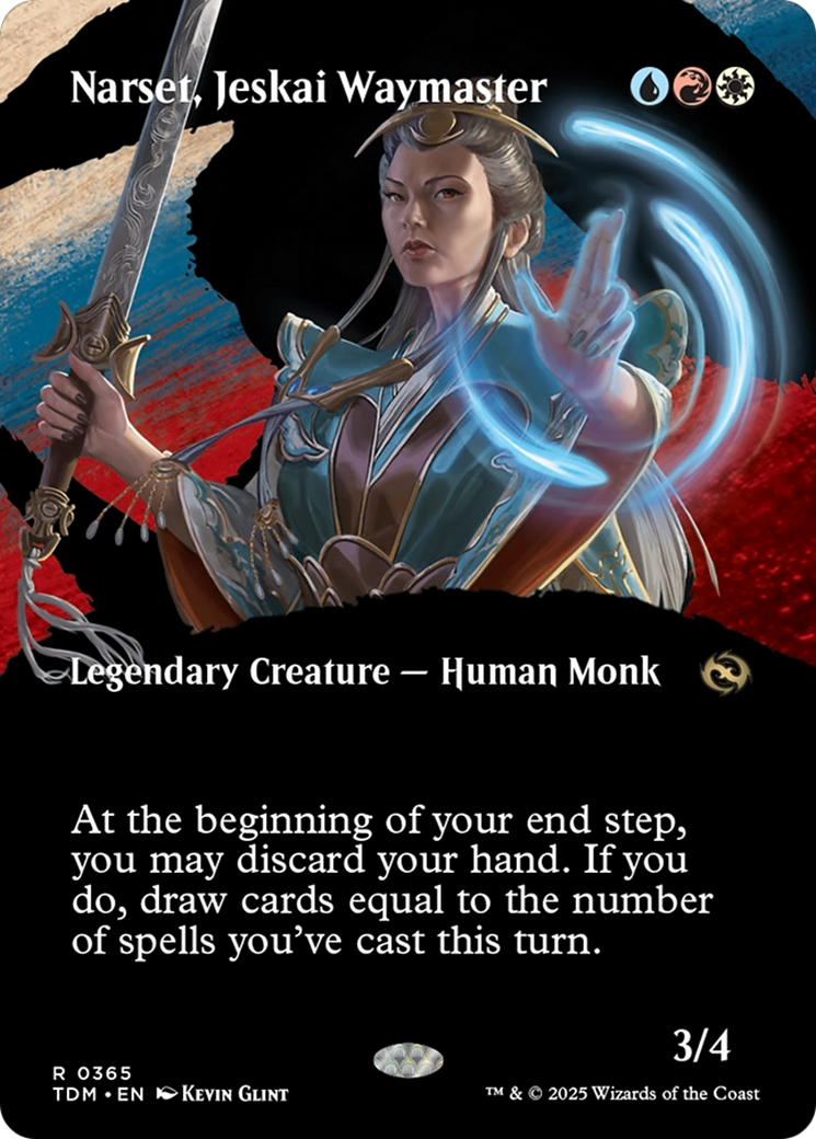Narset, Jeskai Waymaster (Borderless) (TDM-365) [Tarkir: Dragonstorm] Foil MTG Single Wizards of the Coast