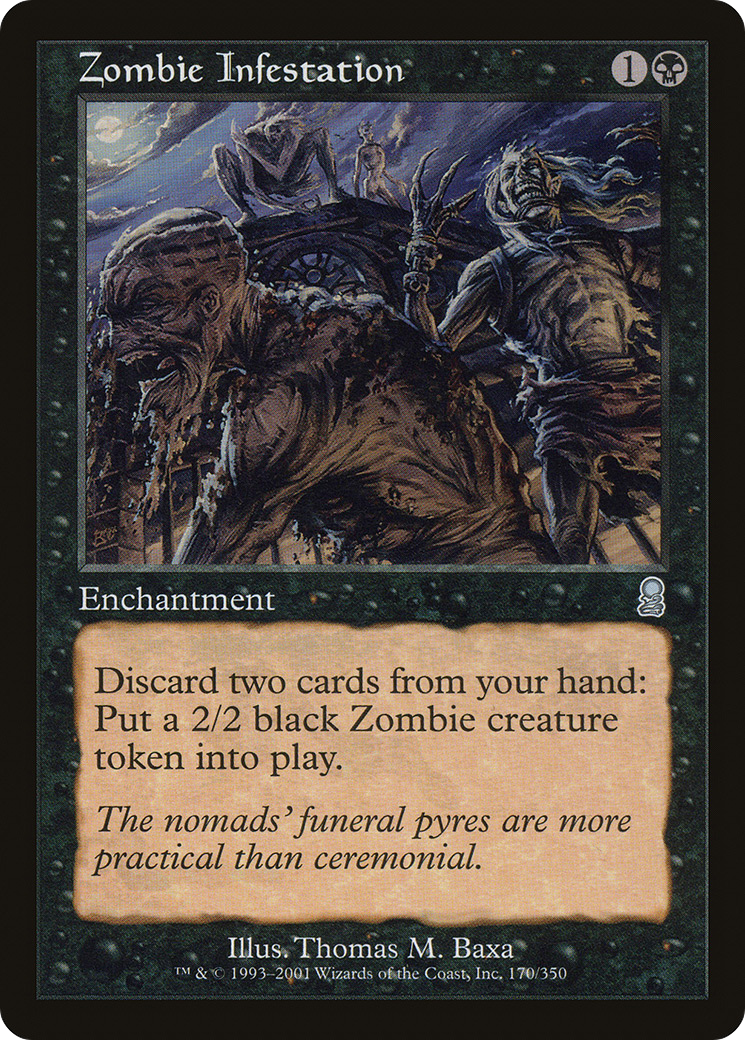 Zombie Infestation (ODY-170) [Odyssey] Foil MTG Single Wizards of the Coast