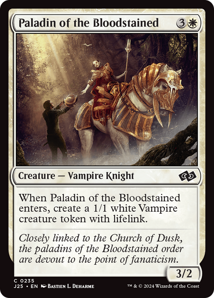 Paladin of the Bloodstained (J25-235) [Foundations Jumpstart] MTG Single Wizards of the Coast