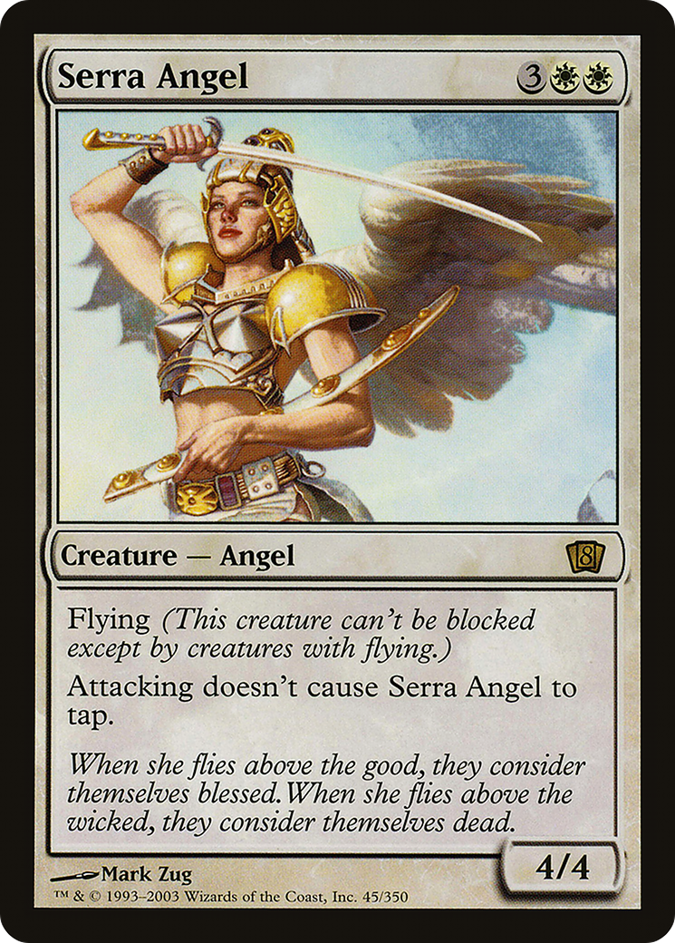 Serra Angel (8ED-045) [8th Edition] MTG Single Wizards of the Coast