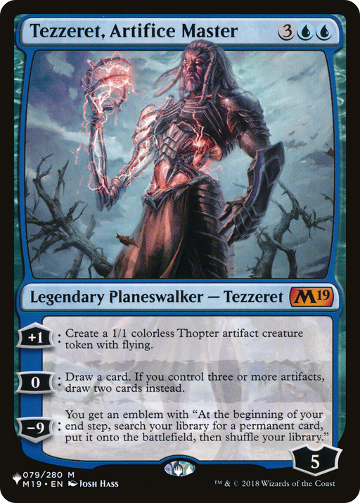 Tezzeret, Artifice Master (LIST-079/280) [Mystery Booster] The List MTG Single Wizards of the Coast