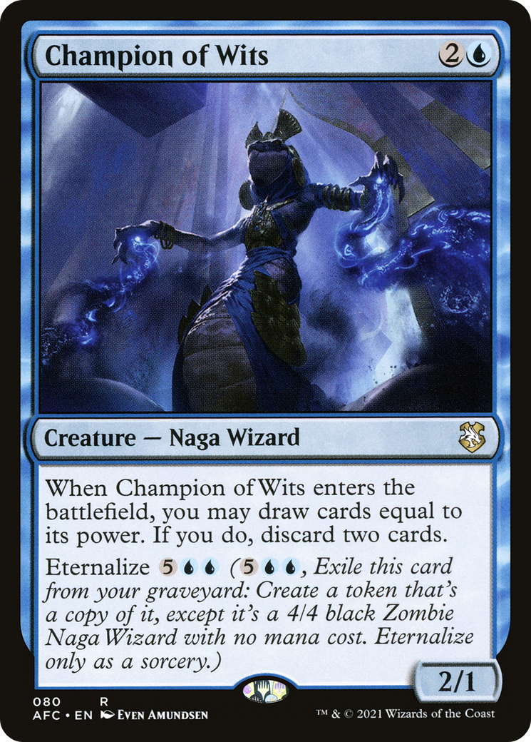 Champion of Wits (AFC-080) [Forgotten Realms Commander] MTG Single Wizards of the Coast