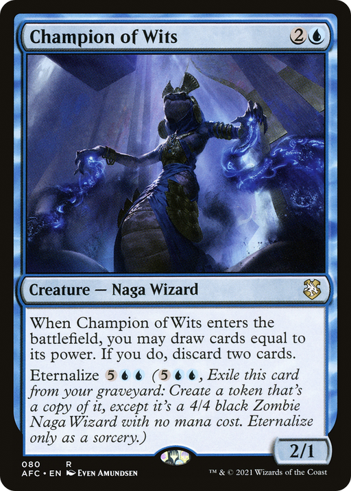 Champion of Wits (AFC-080) [Forgotten Realms Commander] MTG Single Wizards of the Coast