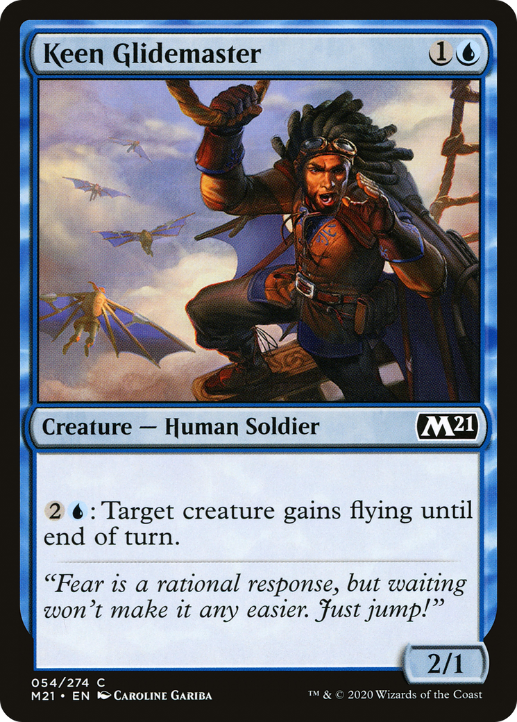 Keen Glidemaster (M21-054) [Core Set 2021] Foil MTG Single Wizards of the Coast
