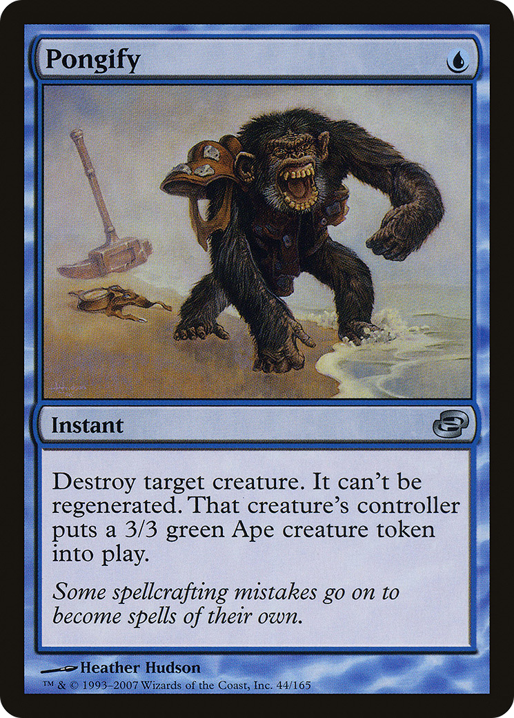 Pongify (PLC-044) [Planar Chaos] Foil MTG Single Planar Chaos