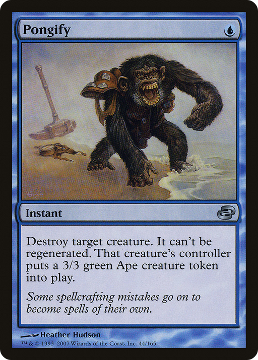 Pongify (PLC-044) [Planar Chaos] Foil MTG Single Planar Chaos