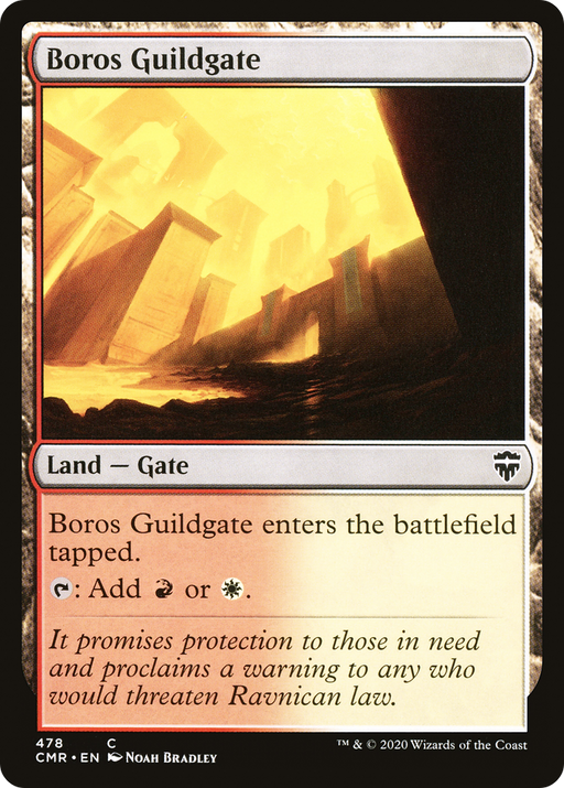 Boros Guildgate (CMR-478) [Commander Legends] MTG Single Wizards of the Coast