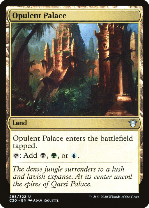 Opulent Palace (C20-295) [Commander 2020] MTG Single Wizards of the Coast