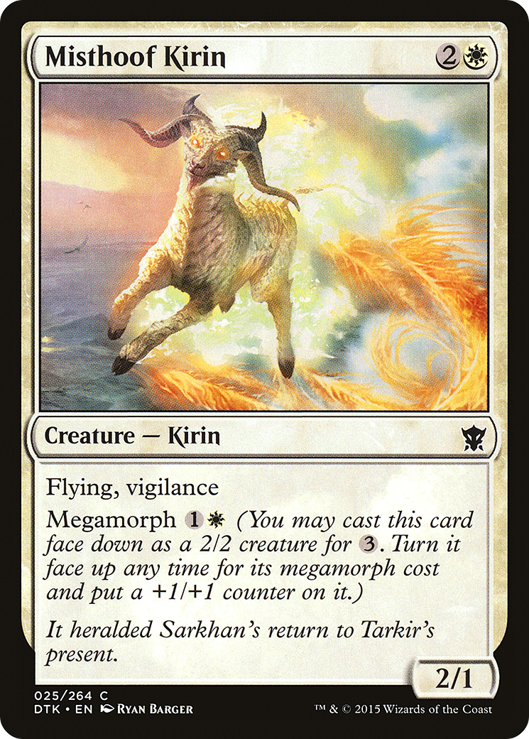 Misthoof Kirin (DTK-025) [Dragons of Tarkir] Foil MTG Single Wizards of the Coast