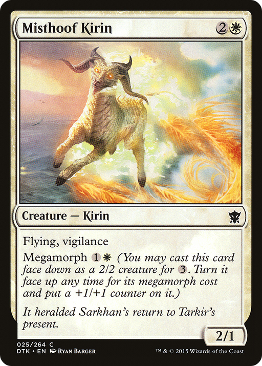 Misthoof Kirin (DTK-025) [Dragons of Tarkir] MTG Single Wizards of the Coast