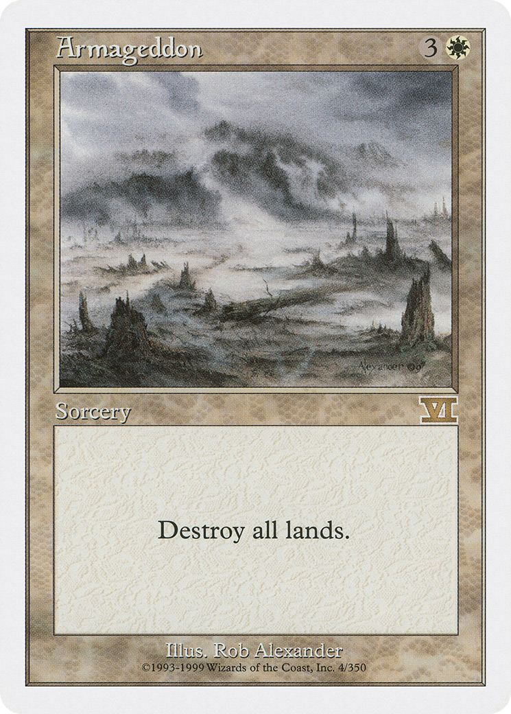 Armageddon (6ED-004) [Classic Sixth Edition] MTG Single Wizards of the Coast