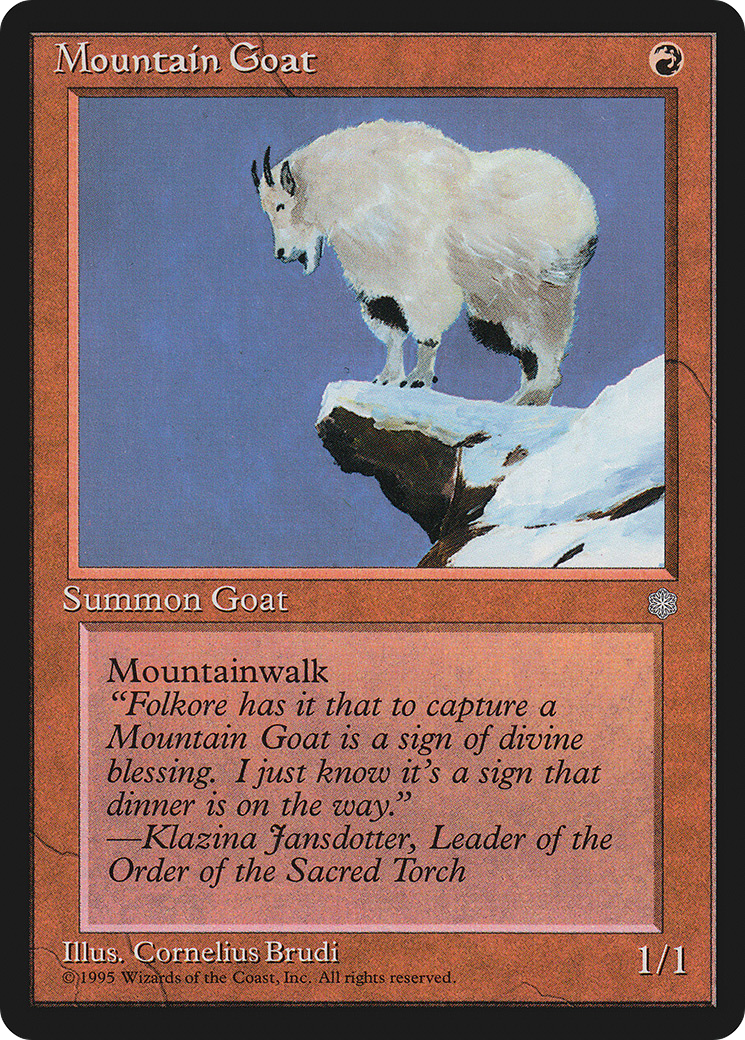 Mountain Goat (ICE-203) [Ice Age] MTG Single Wizards of the Coast