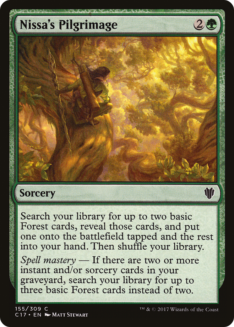 Nissa's Pilgrimage (C17-155) [Commander 2017] MTG Single Wizards of the Coast