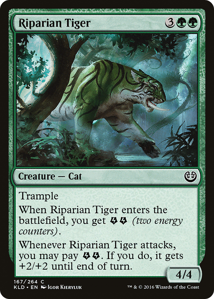 Riparian Tiger (KLD-167) [Kaladesh] MTG Single Wizards of the Coast