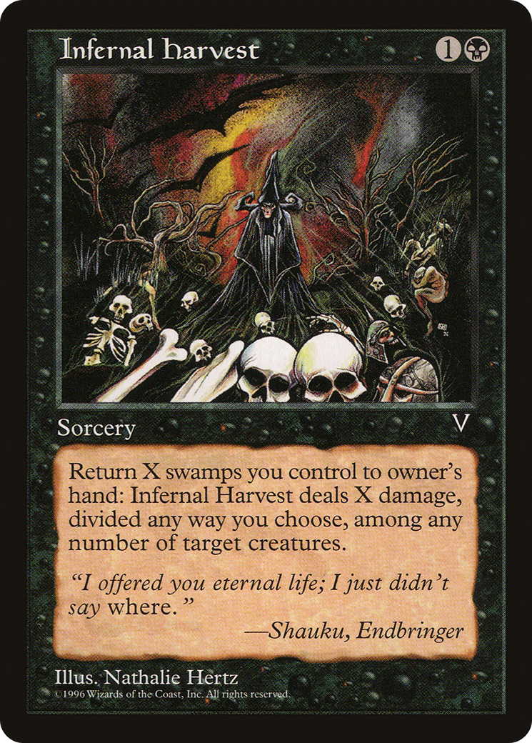 Infernal Harvest (VIS-) [Visions] MTG Single Wizards of the Coast