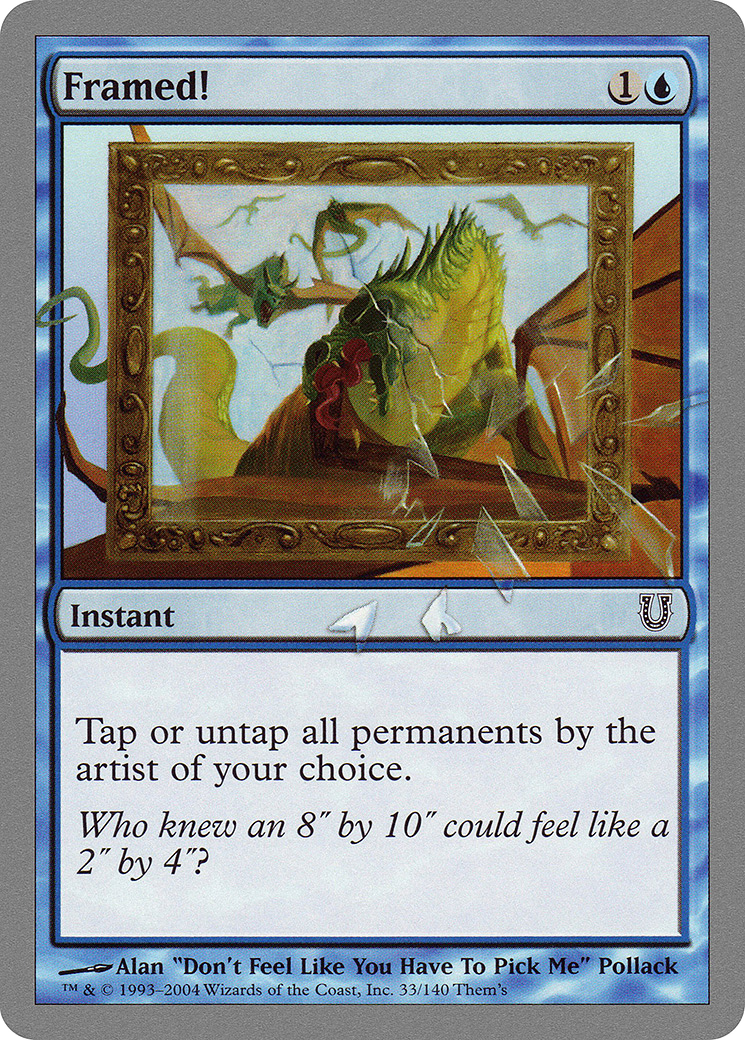 Framed! (UNH-033) [Unhinged] Foil MTG Single Wizards of the Coast