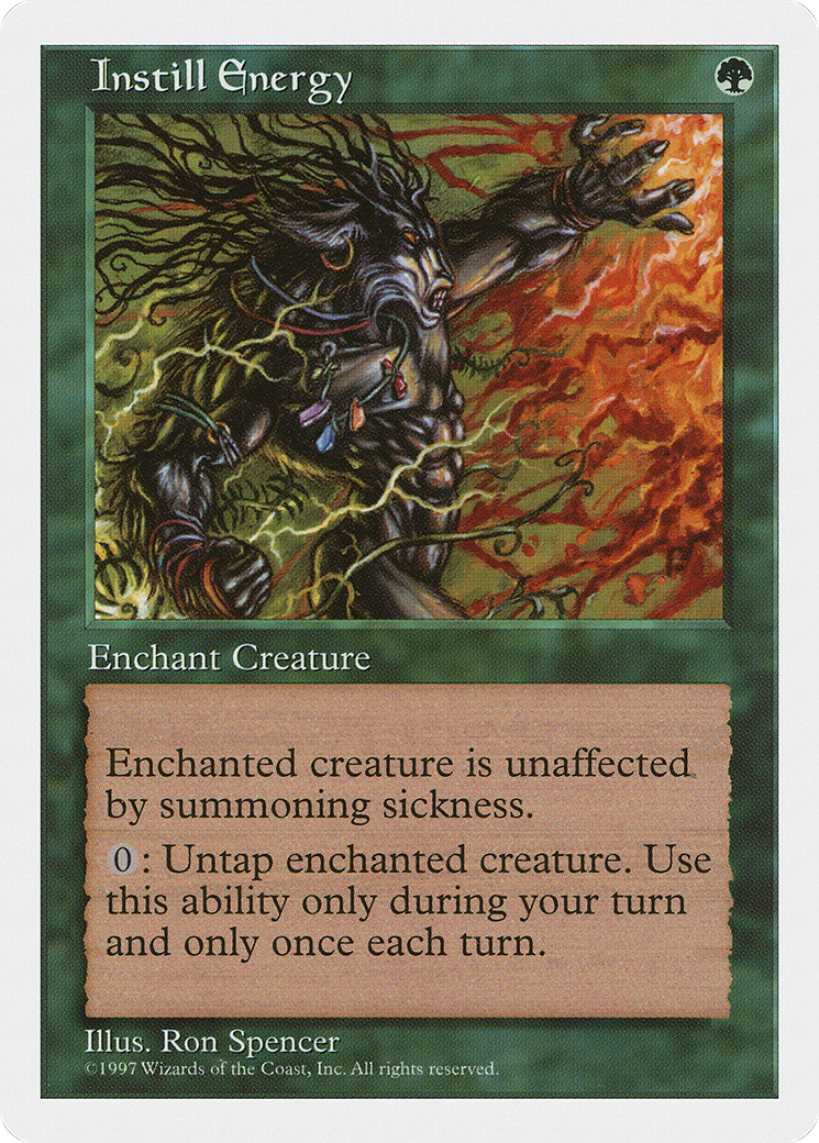 Instill Energy (5ED-) [Fifth Edition] MTG Single Wizards of the Coast