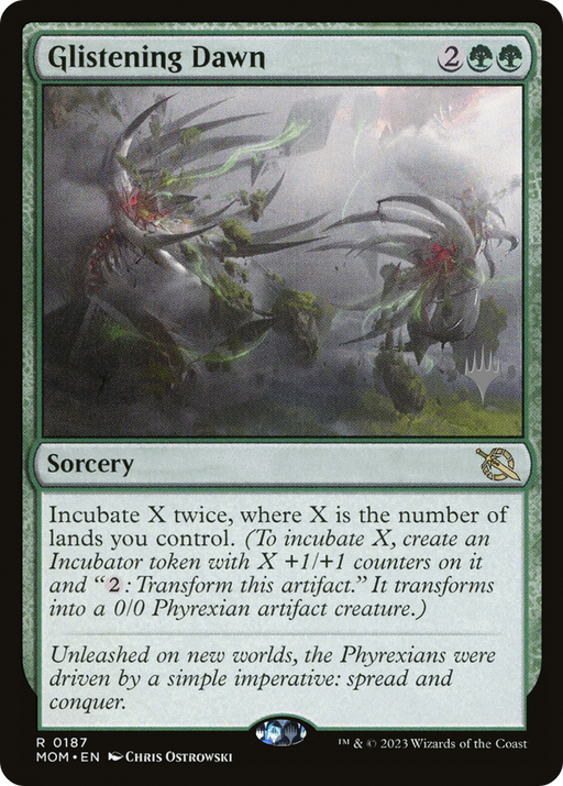 Glistening Dawn (PPMOM-187) [March of the Machine Promos] MTG Single Wizards of the Coast
