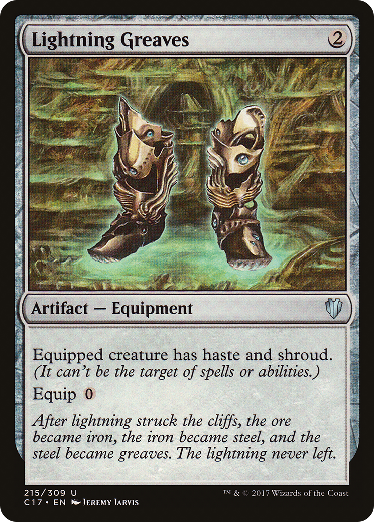 Lightning Greaves (C17-215) [Commander 2017] MTG Single Wizards of the Coast