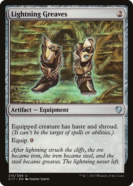 Lightning Greaves (C17-215) [Commander 2017] MTG Single Wizards of the Coast