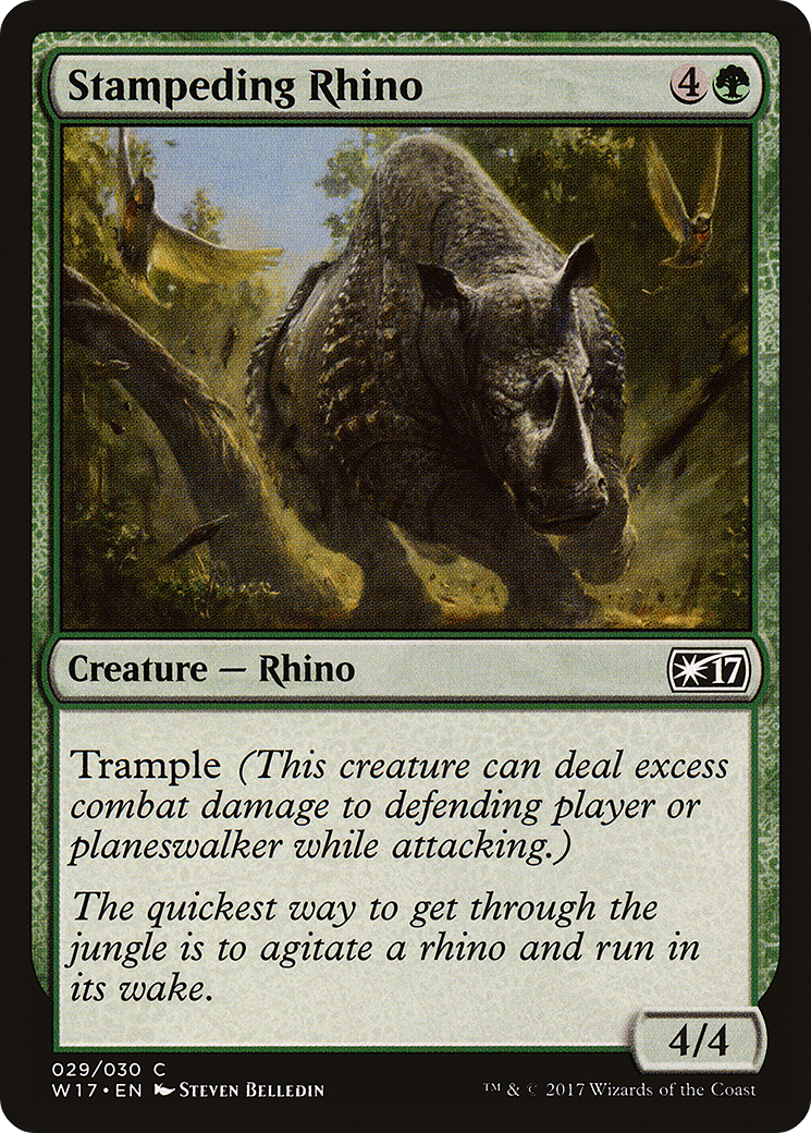 Stampeding Rhino (W17-029) [Misc] Welcome Deck 2017 MTG Single Wizards of the Coast
