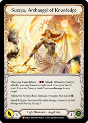 Invoke Suraya // Suraya, Archangel of Knowledge [DYN212] (Dynasty)  Rainbow Foil Flesh And Blood Single Flesh And Blood   