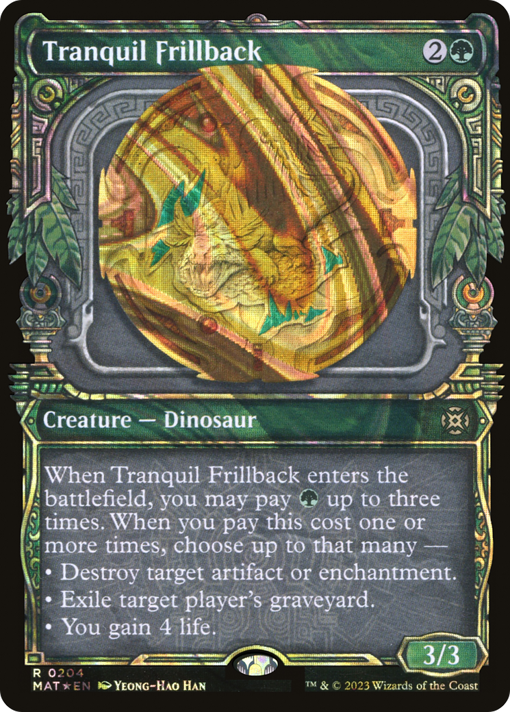 Tranquil Frillback (Halo Foil) (MAT-204) [March of the Machine: The Aftermath] (Showcase) Foil MTG Single Wizards of the Coast