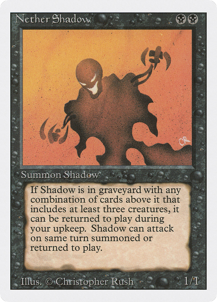 Nether Shadow (3ED-118) [Revised Edition] MTG Single Wizards of the Coast