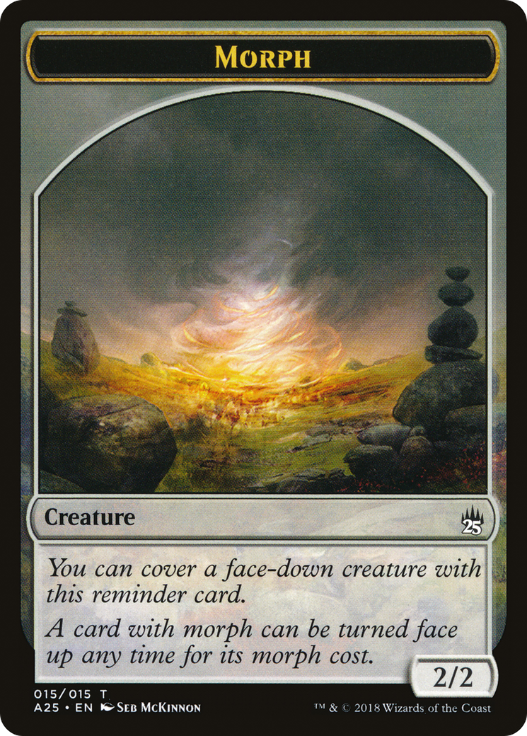 Morph Token (015) (A25-015) [Tokens] Masters 25 Tokens MTG Single Wizards of the Coast