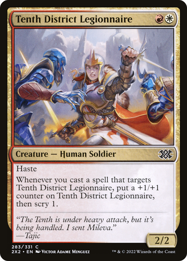 Tenth District Legionnaire (2X2-283) [Double Masters 2022] Foil MTG Single Wizards of the Coast