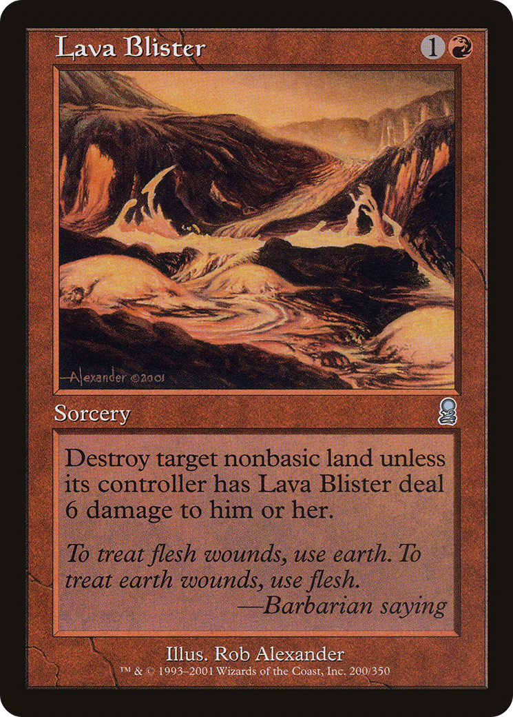 Lava Blister (ODY-200) [Odyssey] MTG Single Wizards of the Coast