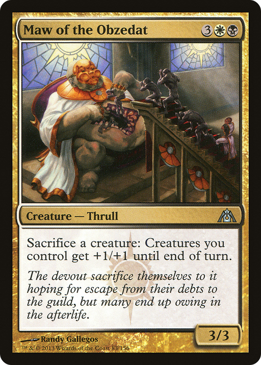 Maw of the Obzedat (DGM-083) [Dragon's Maze] MTG Single Wizards of the Coast