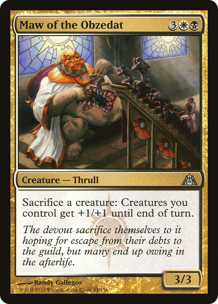 Maw of the Obzedat (DGM-083) [Dragon's Maze] Foil MTG Single Wizards of the Coast