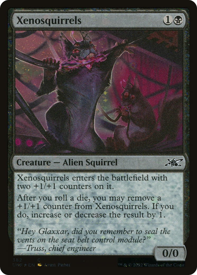Xenosquirrels (Galaxy Foil) (UNF-382) [Unfinity] Foil MTG Single Wizards of the Coast