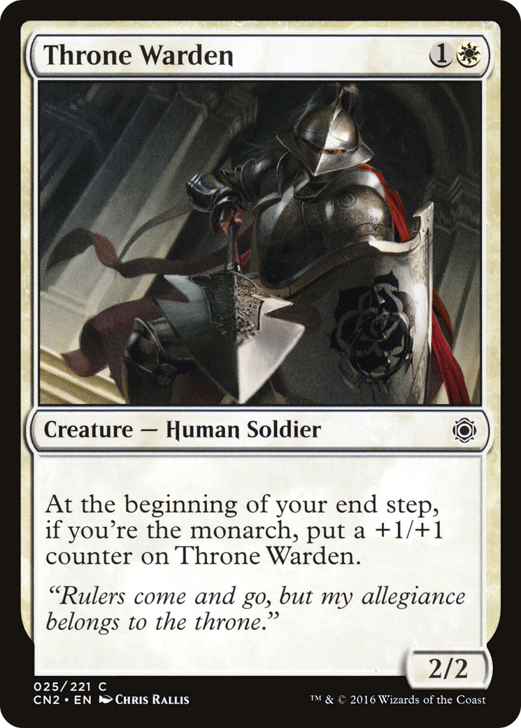 Throne Warden (CN2-025) [Conspiracy: Take the Crown] Foil MTG Single Wizards of the Coast