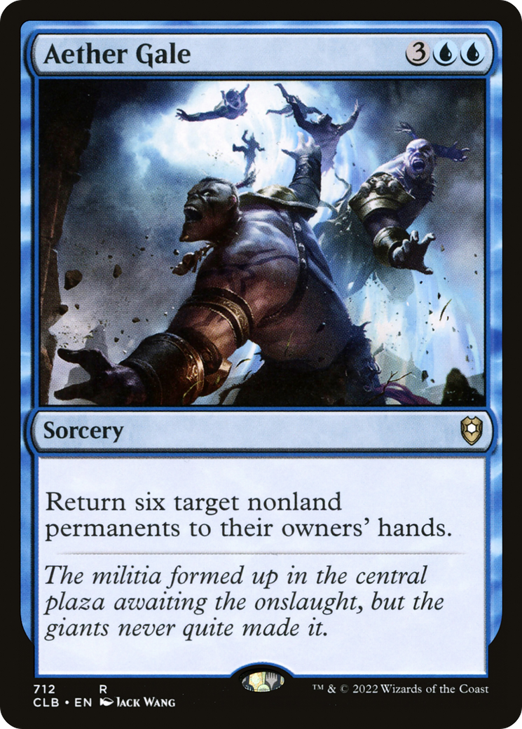 Aether Gale (CLB-712) [Commander Legends: Battle for Baldur's Gate] MTG Single Wizards of the Coast