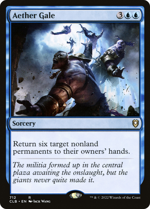 Aether Gale (CLB-712) [Commander Legends: Battle for Baldur's Gate] MTG Single Wizards of the Coast