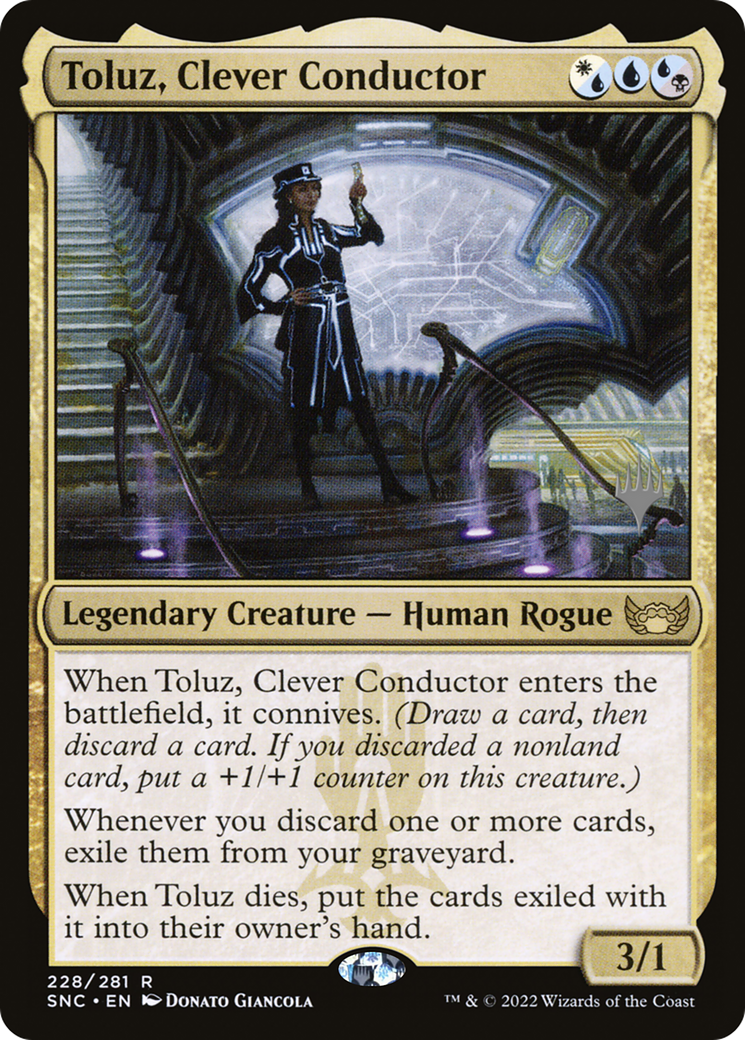 Toluz, Clever Conductor (PPSNC-228P) [Streets of New Capenna Promos] MTG Single Wizards of the Coast