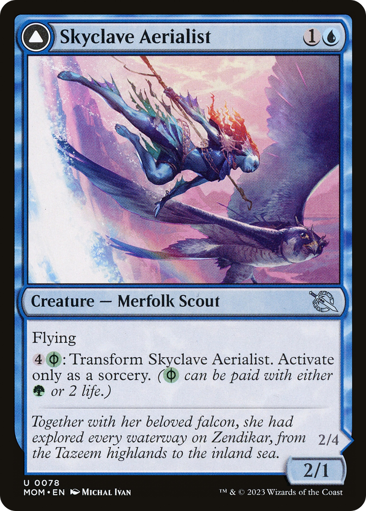 Skyclave Aerialist // Skyclave Invader (MOM-078) [March of the Machine] MTG Single Wizards of the Coast