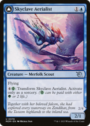 Skyclave Aerialist // Skyclave Invader (MOM-078) [March of the Machine] MTG Single Wizards of the Coast
