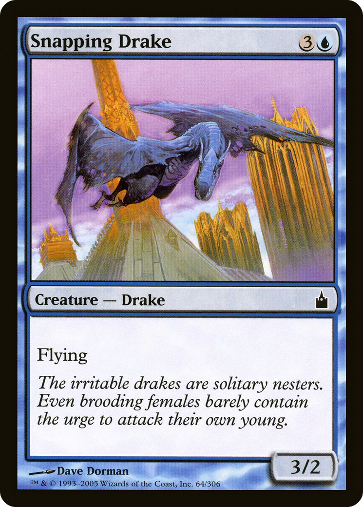 Snapping Drake (RAV-064) [Ravnica: City of Guilds] Foil MTG Single Wizards of the Coast