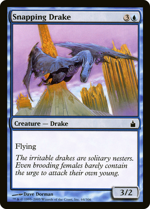 Snapping Drake (RAV-064) [Ravnica: City of Guilds] MTG Single Wizards of the Coast