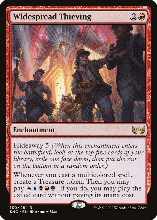 Widespread Thieving (SNC-130) [Streets of New Capenna] Foil MTG Single Wizards of the Coast