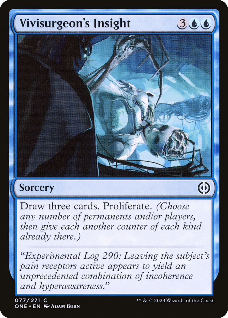 Vivisurgeon's Insight (ONE-077) [Phyrexia: All Will Be One] MTG Single Wizards of the Coast