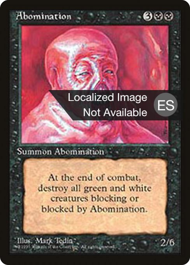 Abomination (4BB-117) [Fourth Edition Foreign Black Border] MTG Single Wizards of the Coast