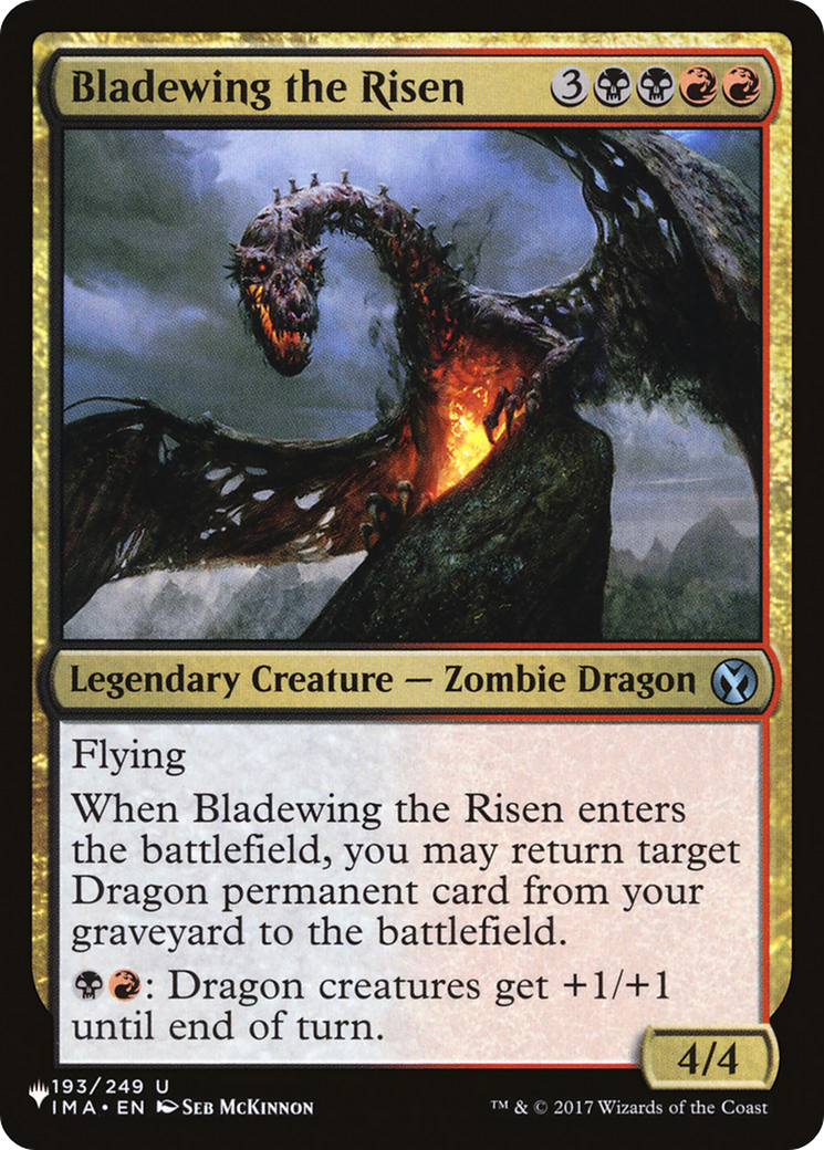 Bladewing the Risen (PLST-IMA-193) [Mystery Booster] The List MTG Single Wizards of the Coast