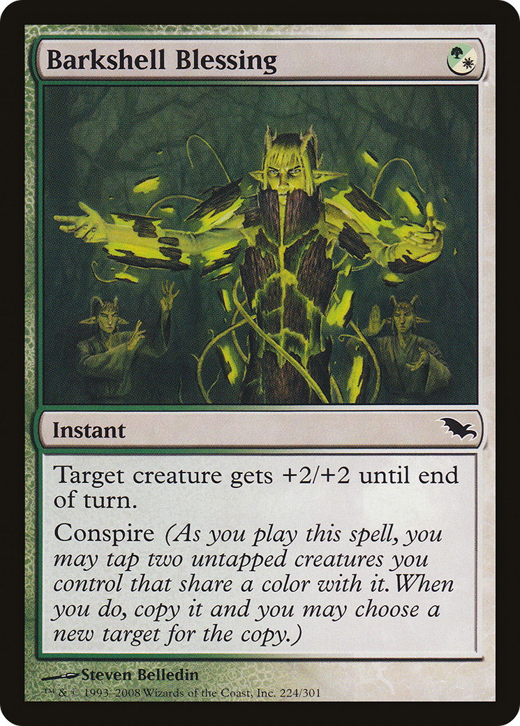 Barkshell Blessing (SHM-224) [Shadowmoor] Foil MTG Single Wizards of the Coast
