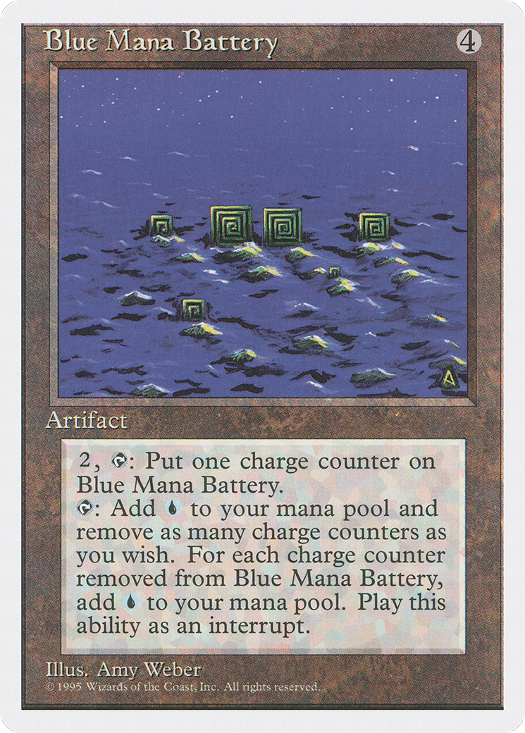Blue Mana Battery (4ED-300) [Fourth Edition] MTG Single Wizards of the Coast